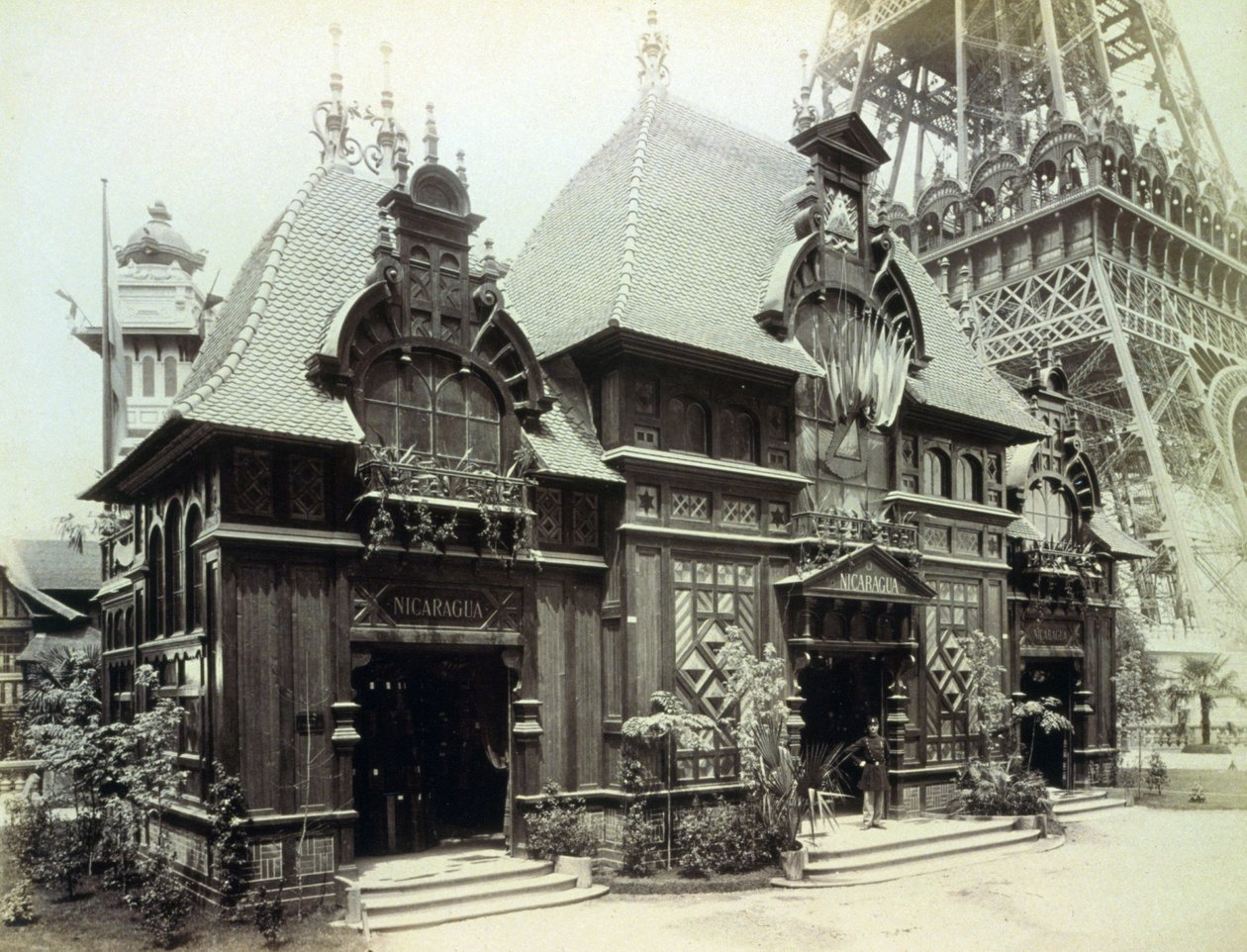 尼加拉瓜馆，巴黎展览，1889年 作者 法国摄影师