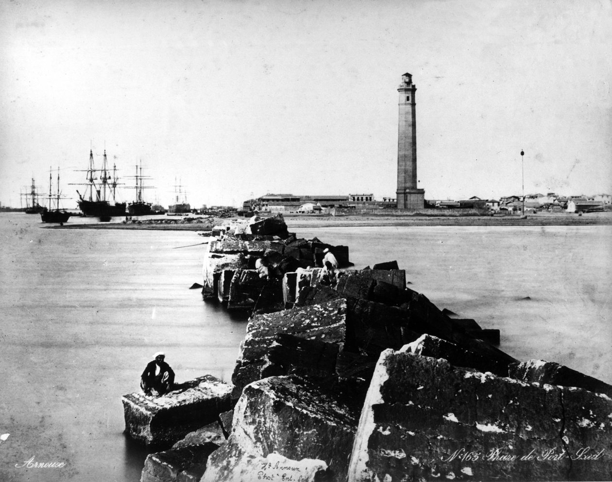 塞德港灯塔，1875年 作者 法国摄影师