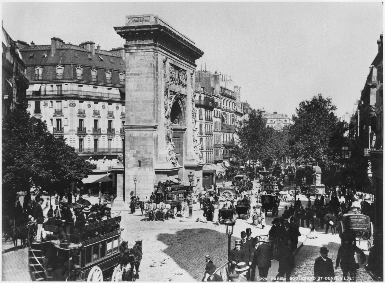 Porte和boulevard Saint-Denis，巴黎，c.1900 作者 法国摄影师