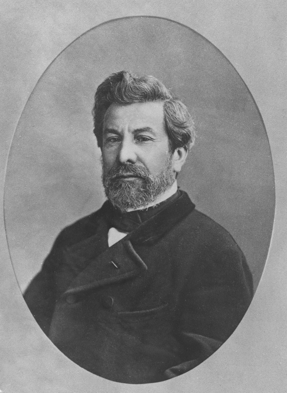 Francois-Ambroise-Germain Gilbert的肖像，1860年 作者 法国摄影师