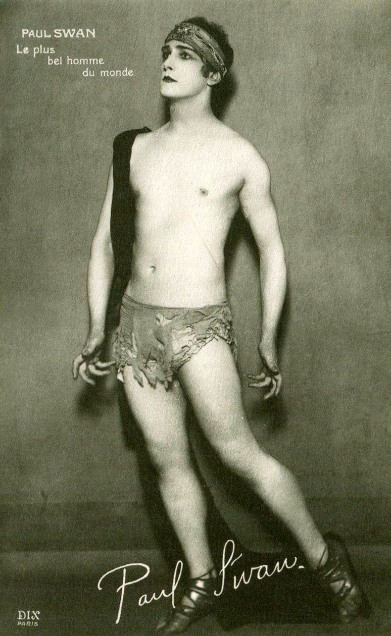 保罗·斯旺（1883-1972）的明信片，世界上最美丽的人，1918年 作者 法国摄影师