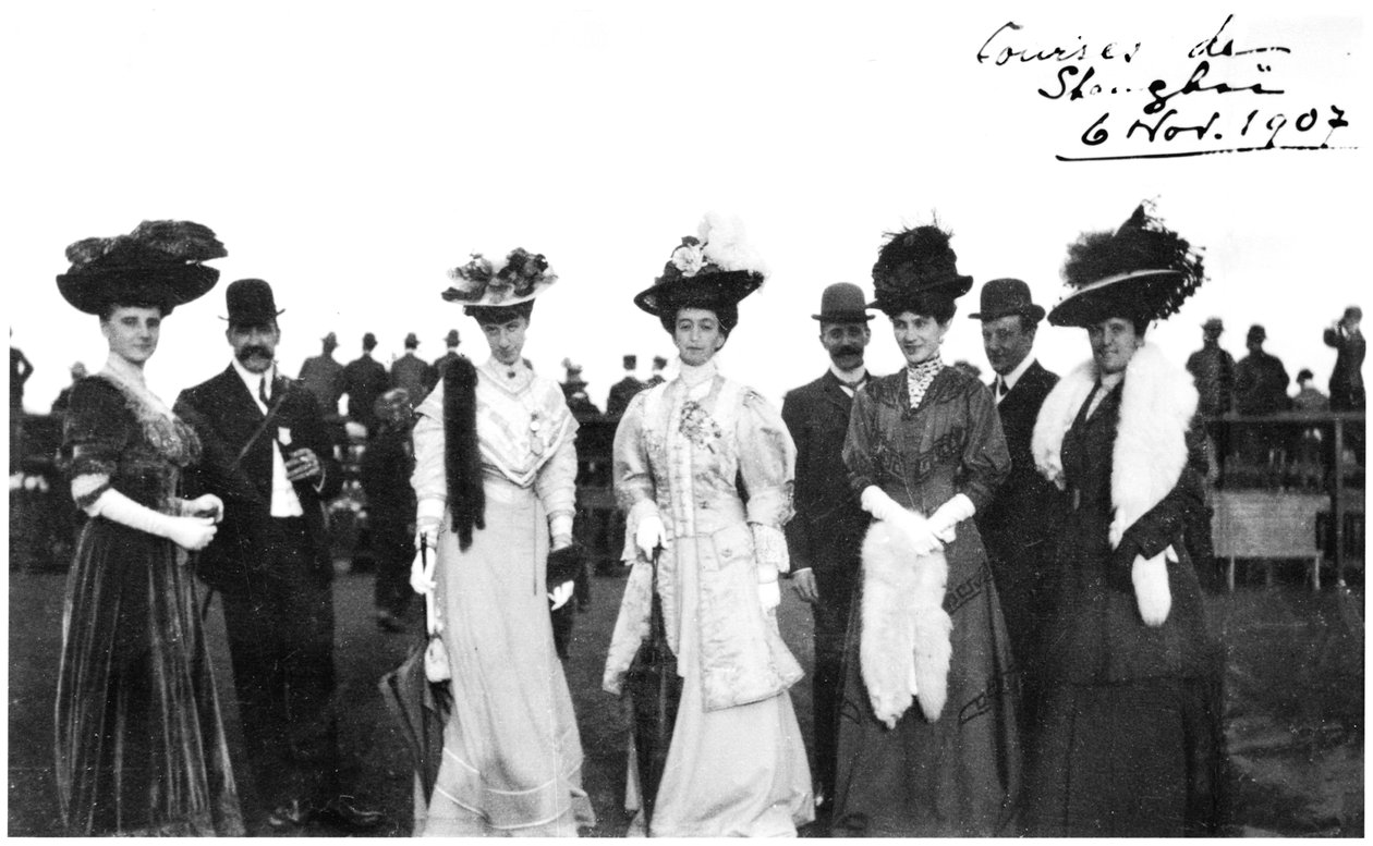 1907年在中国上海举行的比赛 作者 法国摄影师