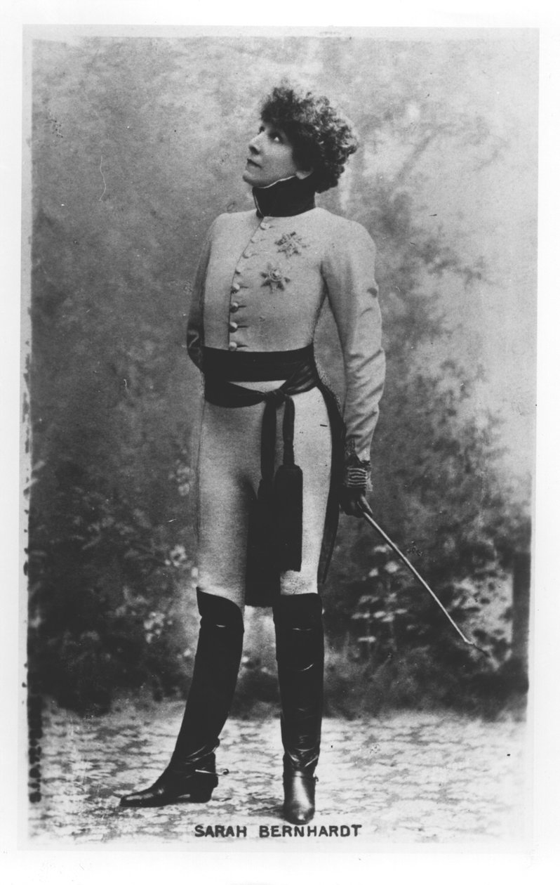 莎拉伯恩哈特（1844-1923）在莱格隆由爱德蒙罗斯坦德（1868-1918）1900 作者 法国摄影师