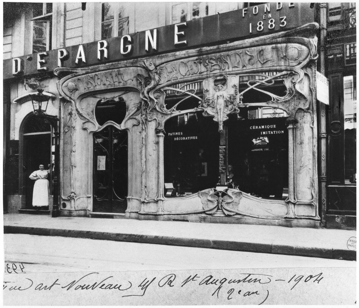商店橱窗，巴黎，1904年 作者 法国摄影师