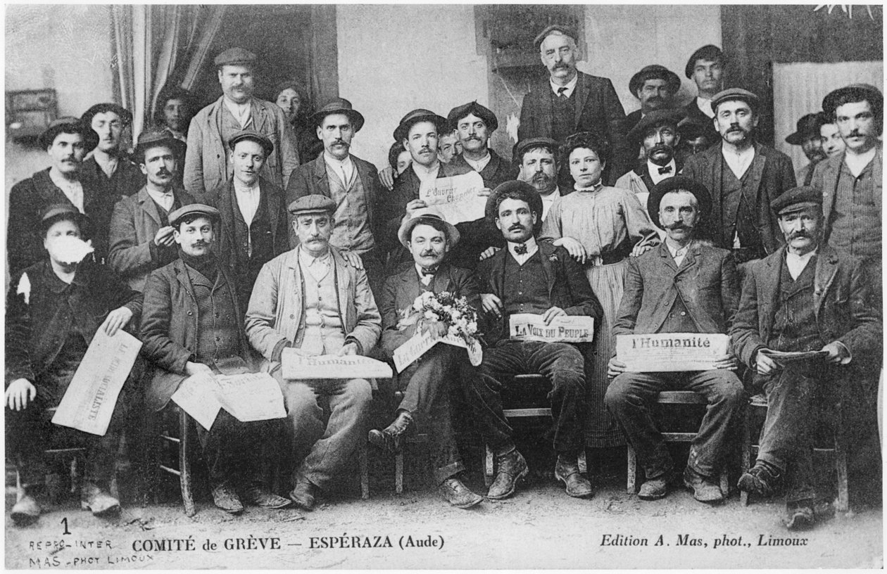 1910年埃斯佩拉萨的罢工委员会 作者 法国摄影师