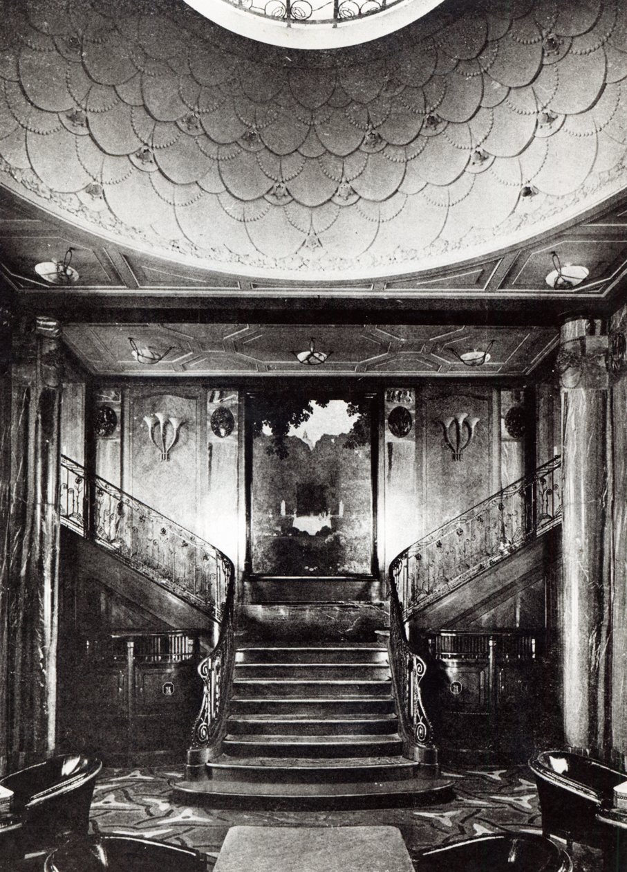 巴黎Ocean Liner的一级吸烟室，c.1925 作者 法国摄影师