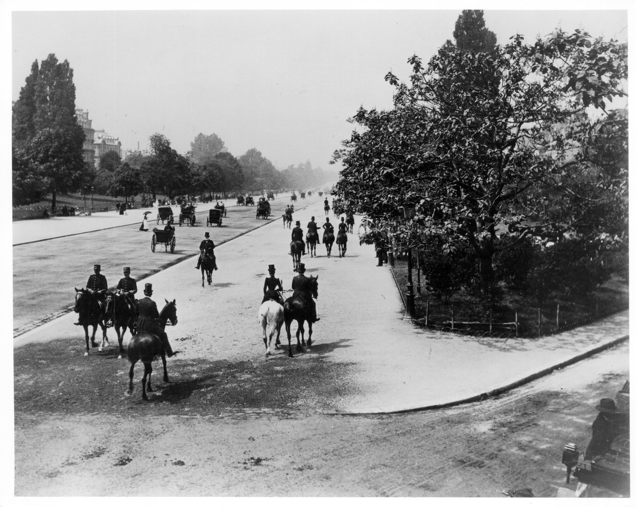 Bois de Boulogne，巴黎，c.1900 作者 法国摄影师