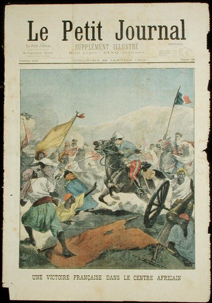 法国在中非的胜利，来自Le Petit Journal，1902年1月26日 作者 法语学校