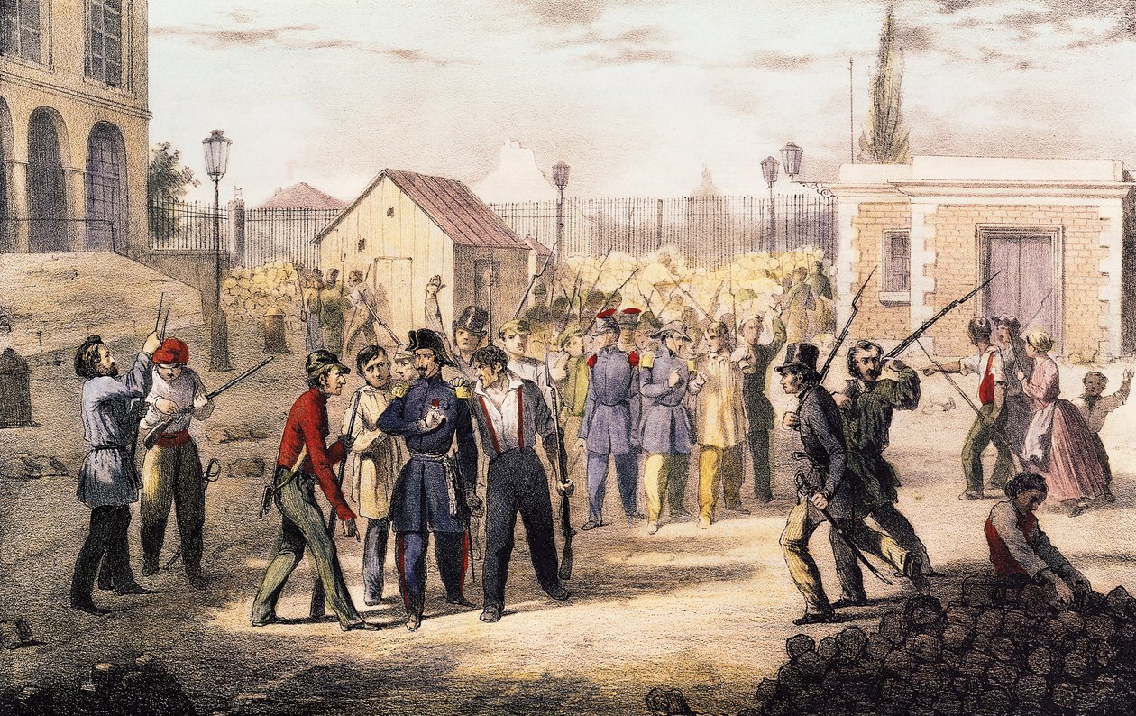 1848年6月25日袭击了枫丹白露宫 作者 法语学校