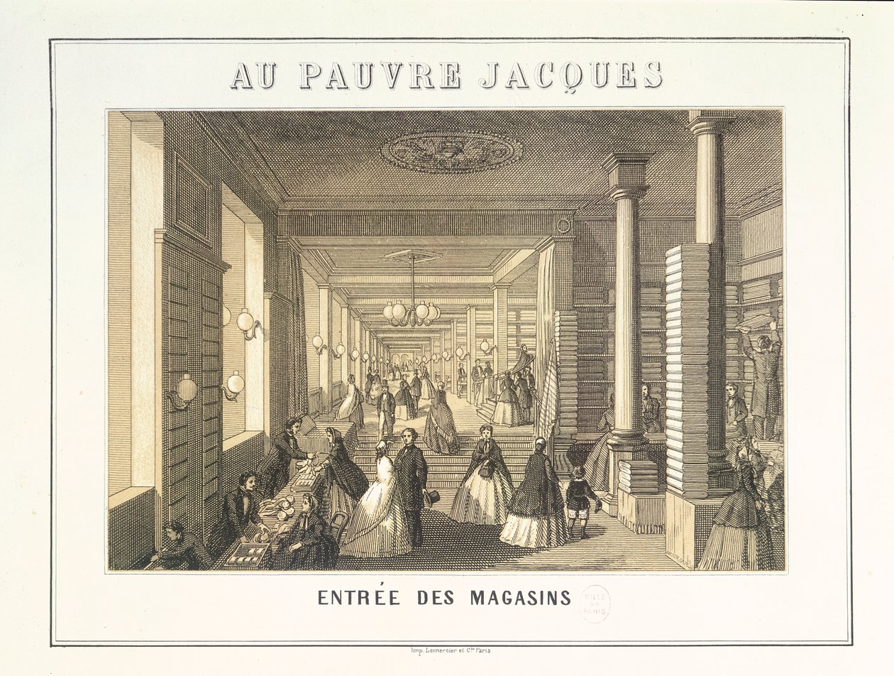 在Pauvre Jacques：商店入口处 作者 法语学校