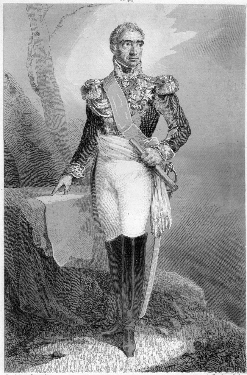 Auguste Frederic Louis Viesse de Marmont（1774-1852），拉古萨公爵和法国元帅 作者 法语学校