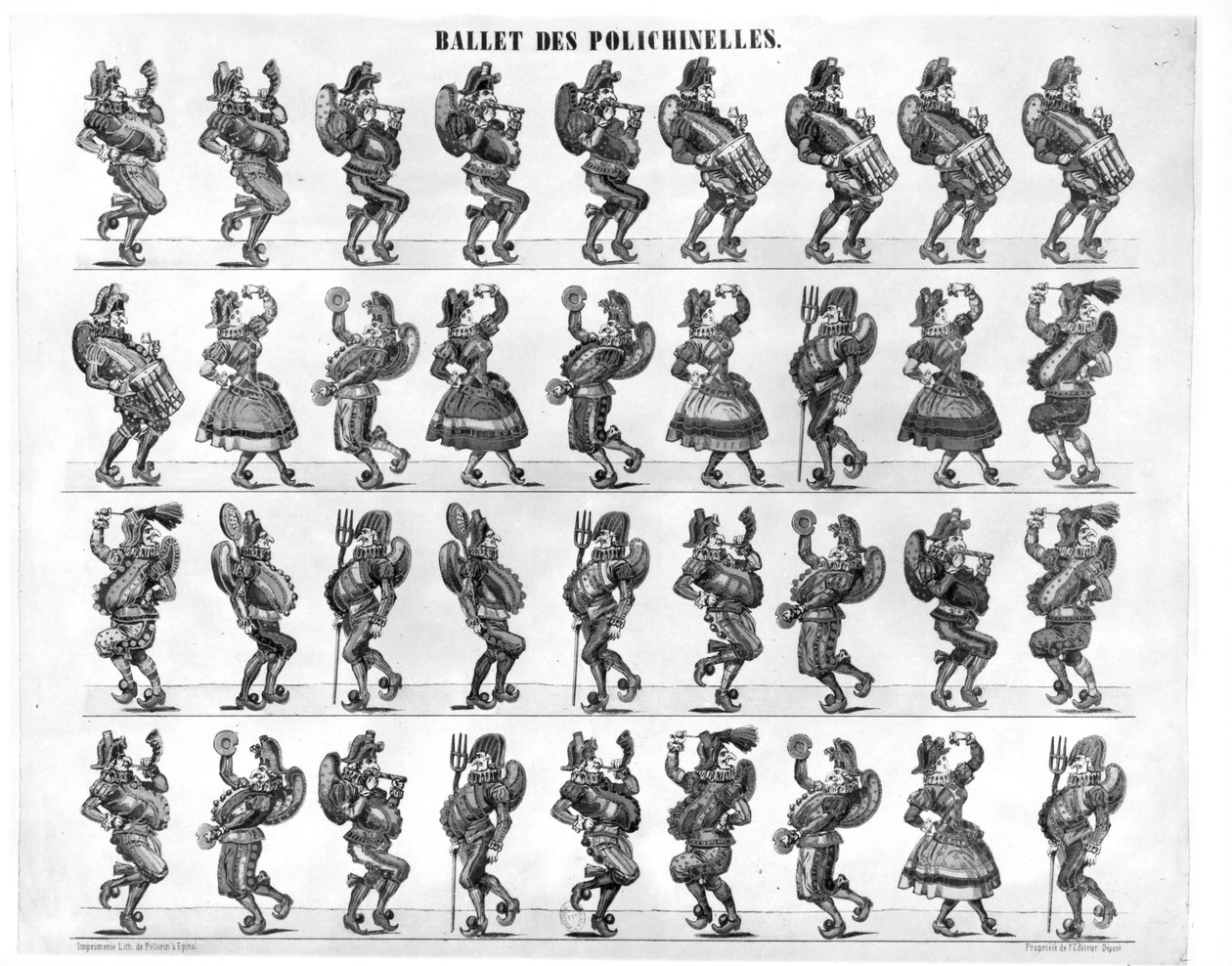 Polichinelles的芭蕾舞团 作者 法语学校