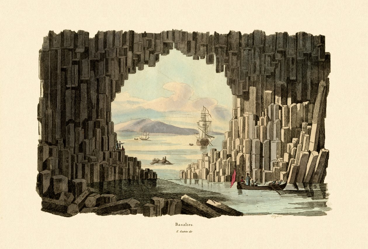 玄武岩，1833-39 作者 法语学校