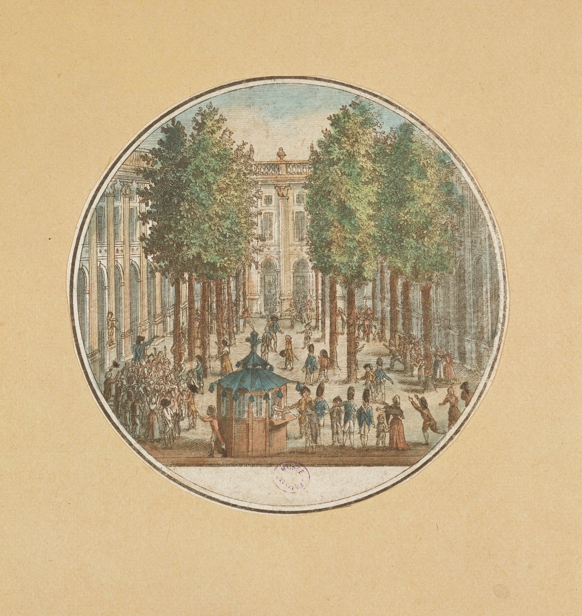 卡米尔·德斯穆兰斯于1789年7月12日在皇宫举行演讲 作者 法语学校