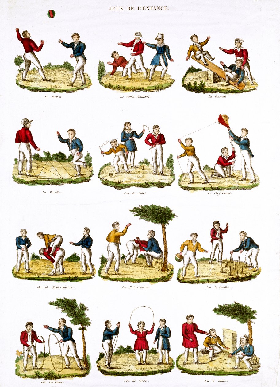 儿童运动会，1810年 作者 法语学校
