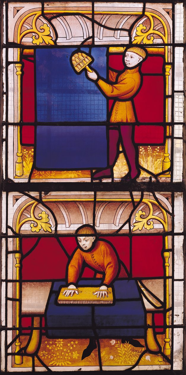 Cloth Merchant&39;s Window（彩色玻璃） 作者 法语学校