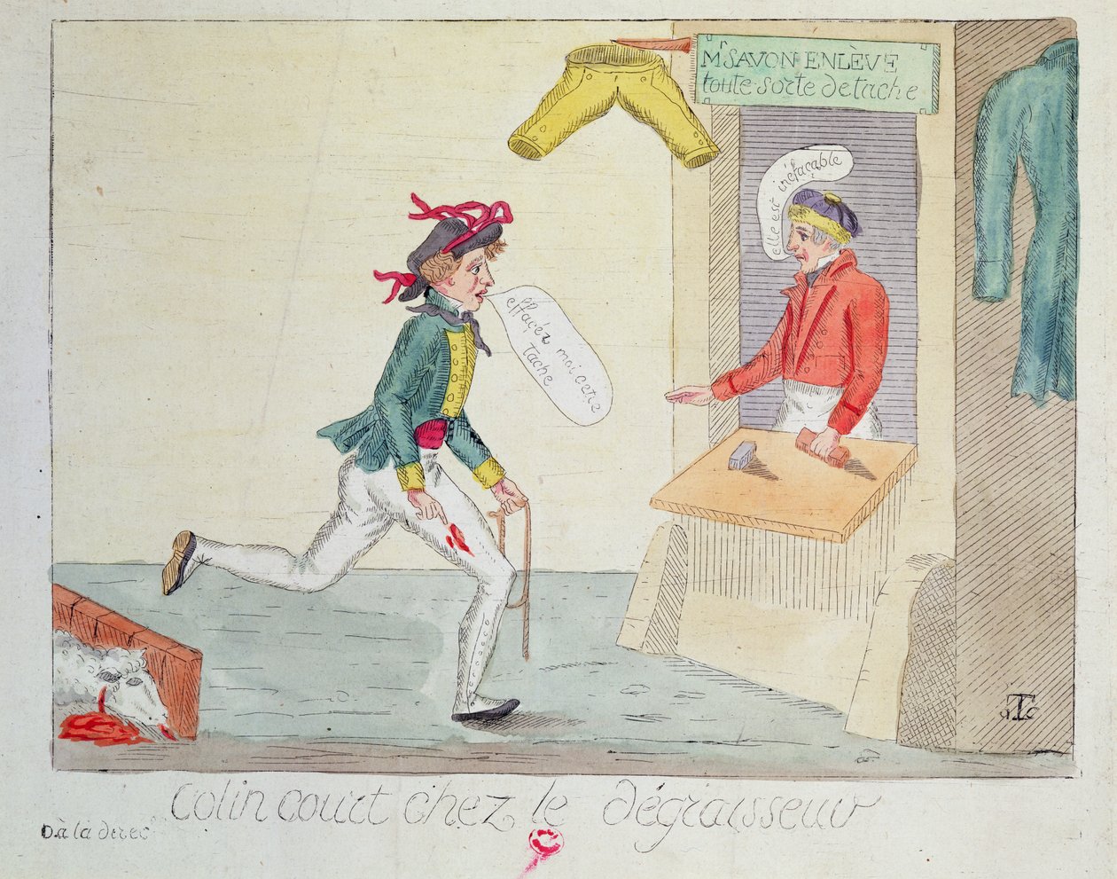 科林法院在污渍去除者，1814年 作者 法语学校