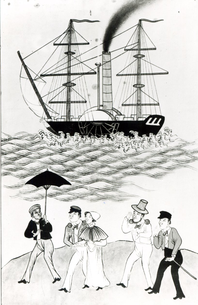 1840年，坎顿的英国轮船（另见364597） 作者 法语学校