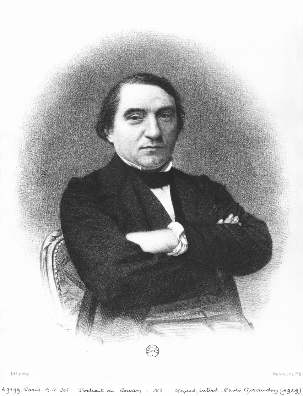 Ernest Renan（1823-92）在Pierre Petit（1832-1909）拍摄的照片之后 作者 法语学校
