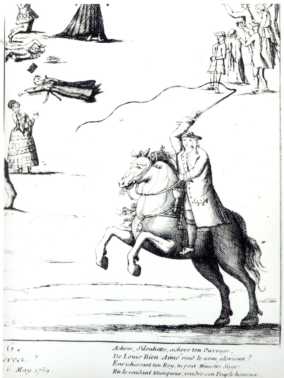 Etienne de Silhouette（1704-67）对抗农民将军 作者 法语学校