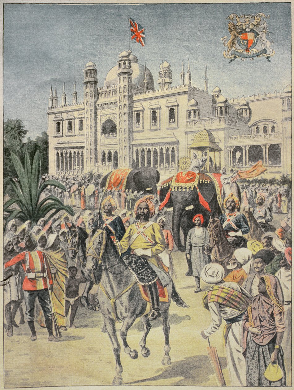 1900年的展览：英国 - 印度馆，“Le Petit Journal”的插图，1900年4月 作者 法语学校