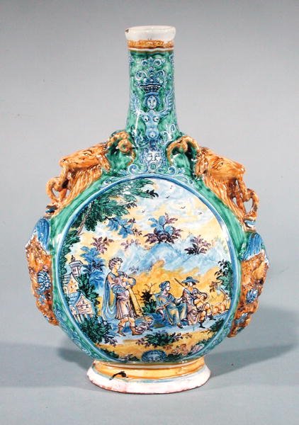 烧瓶，c.1670（陶瓷） 作者 法语学校