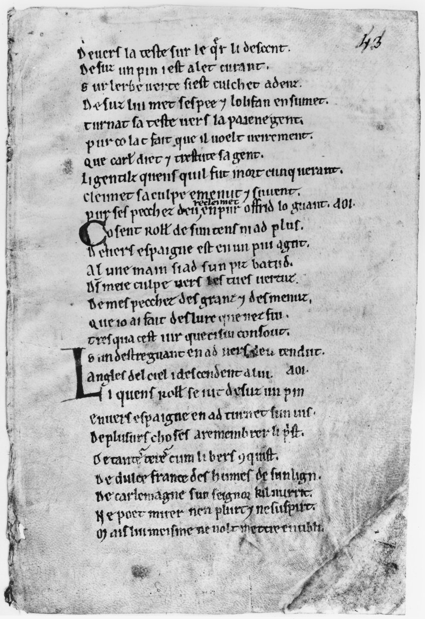 Fol.43&39;罗兰之歌&39; 作者 法语学校