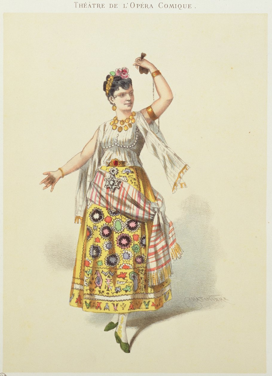 Galli Marie扮演Carmen扮演的角色，由Georges Bizet担任&39;Carmen&39;（1840-75） 作者 法语学校