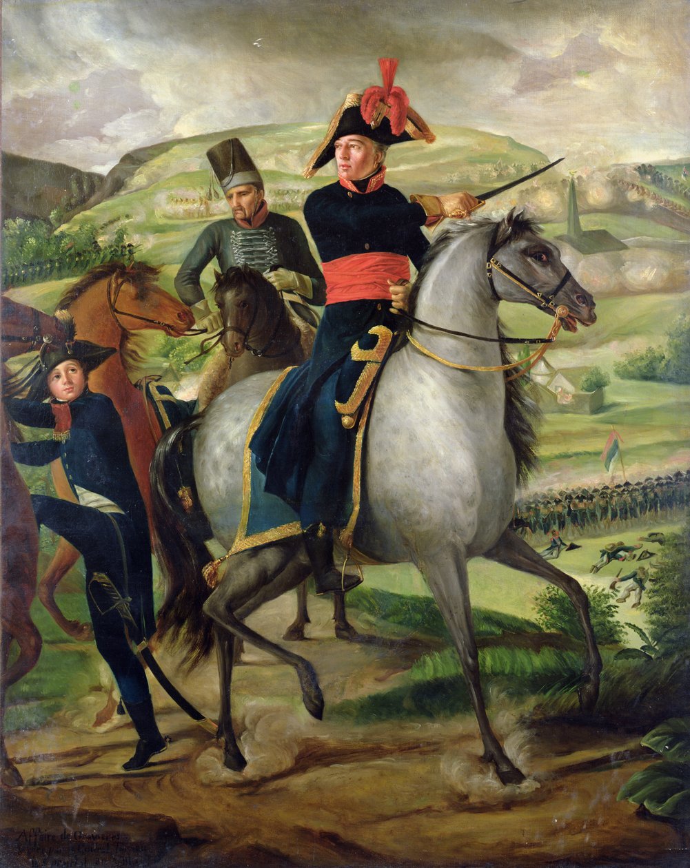 路易斯玛丽Turreau de Garambouville将军（1756-1816）在Gravieres事件，1800（见160490） 作者 法语学校