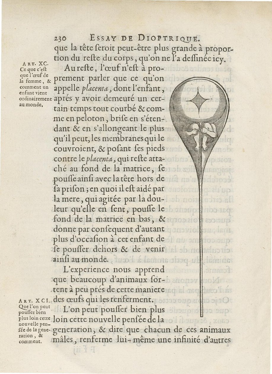 Homunculus描绘在人类精子内部，来自Essay de Dioptrique，由Niklass Hartsoeker，1694 作者 法语学校