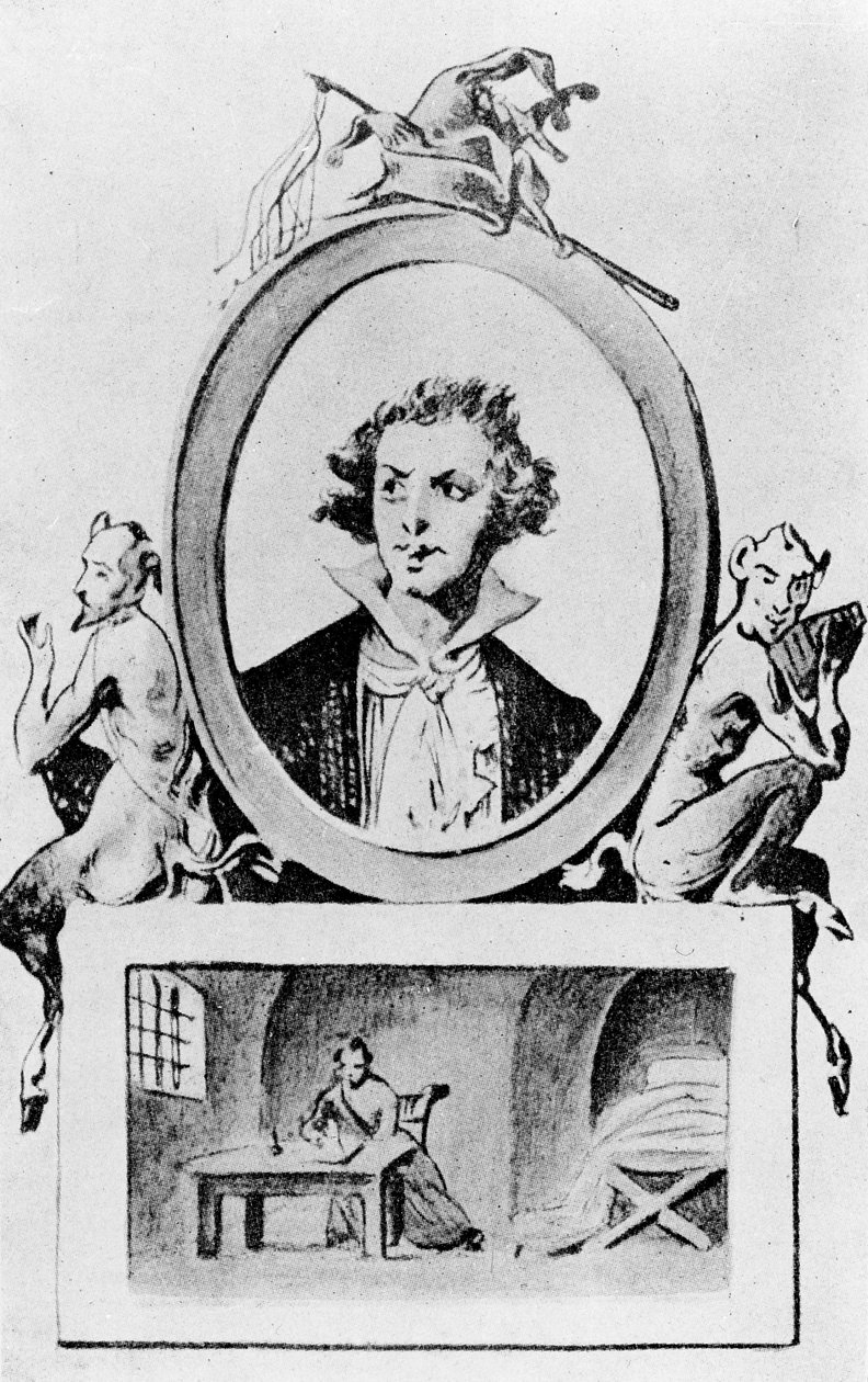 Marquis de Sade（1740-1814）c.1814-15的虚构肖像 作者 法语学校