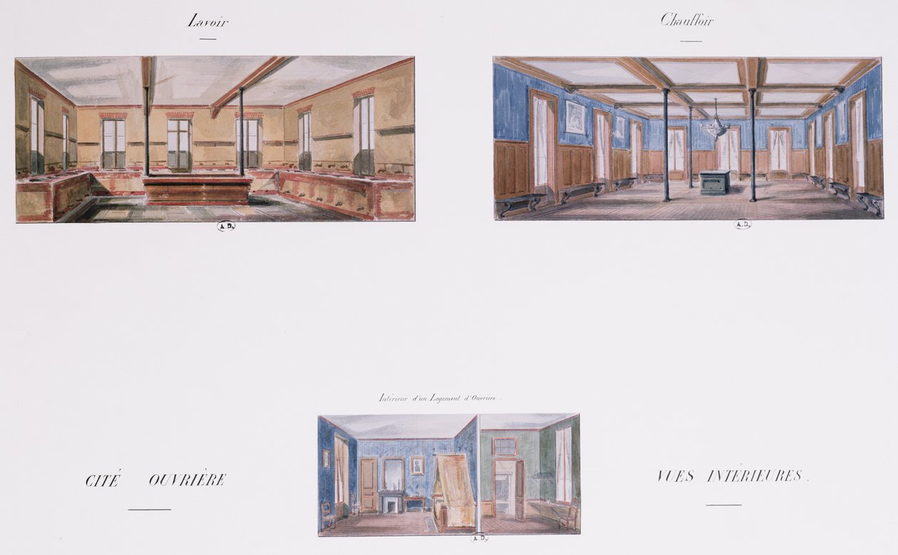 拿破仑住宅开发的室内设计，58 rue Rochechouart，巴黎，1849年 作者 法语学校