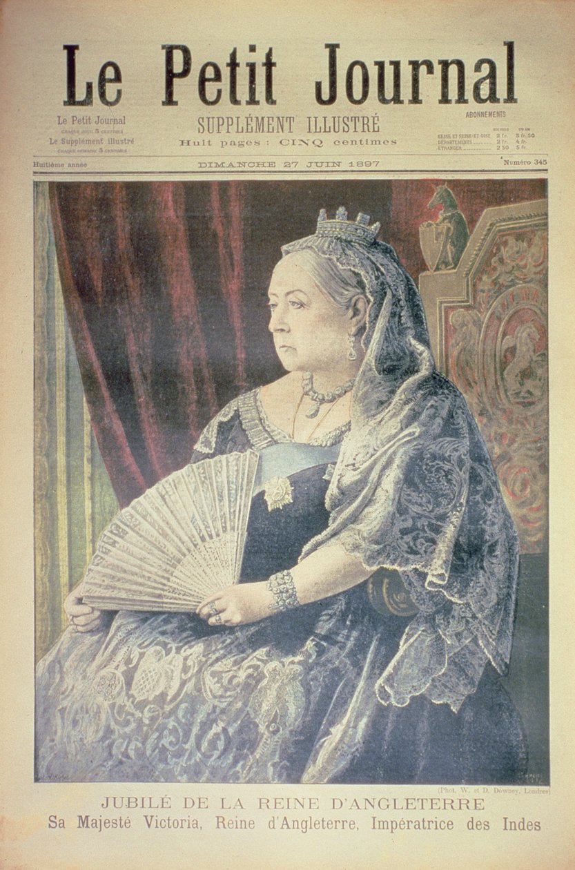英国女王的银禧，1897年6月27日的“Le Petit Journal”的封面（另见116065） 作者 法语学校