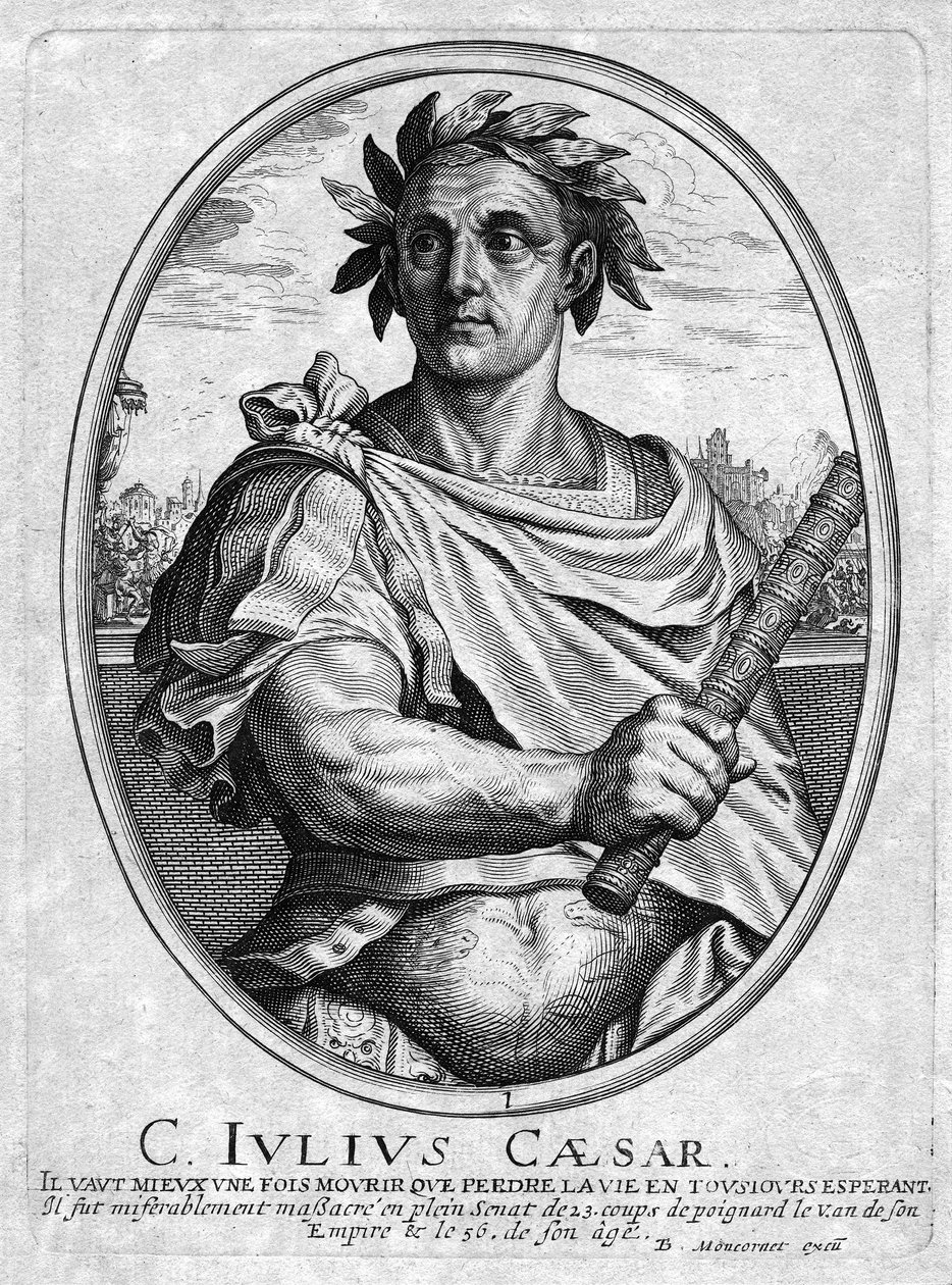 Julius Ceasar，由Baltazar Moncornet雕刻 作者 法语学校