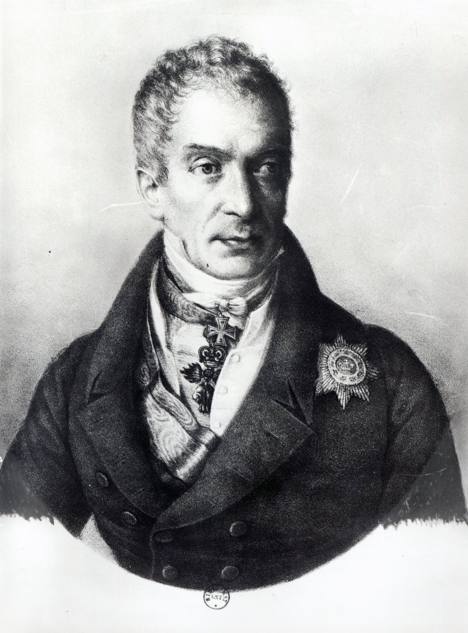 Klemens Wenzel Nepomuk Lothar（1773-1859）Metternich-Winneburg王子 作者 法语学校