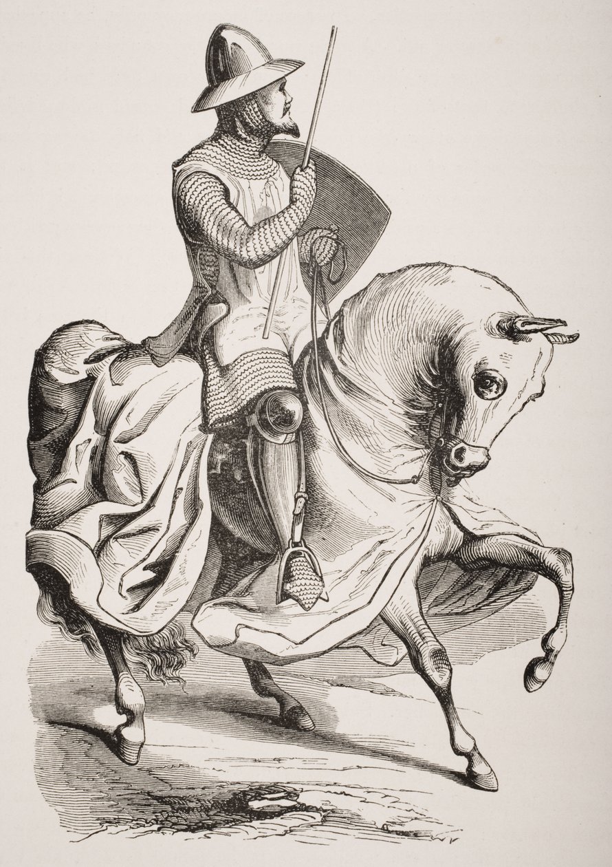 在12世纪Psalter的缩影之后，来自Paul Lacroix（1806-84）的“Le Moyen Age et La Renaissance”的缩影，1847年出版 作者 法语学校