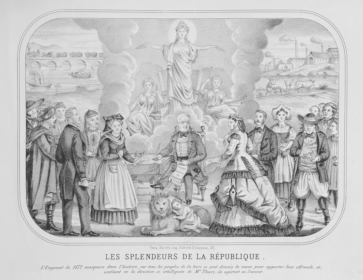 “共和国的辉煌”，1872年 作者 法语学校