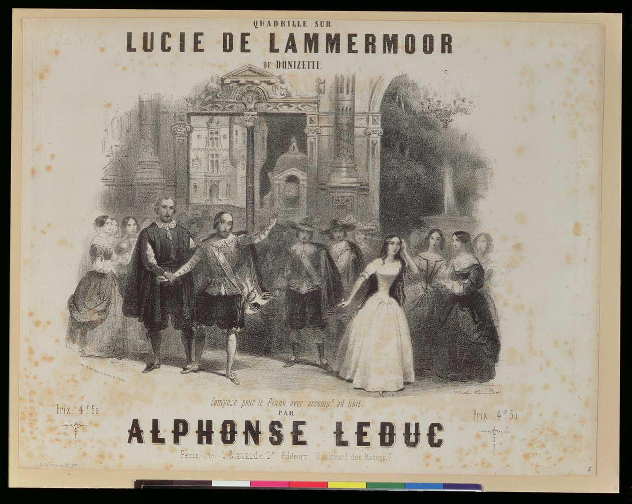 &39;Lucia de Lammermoor&39;作者：Gaetano Donizetti（1797-1848） 作者 法语学校