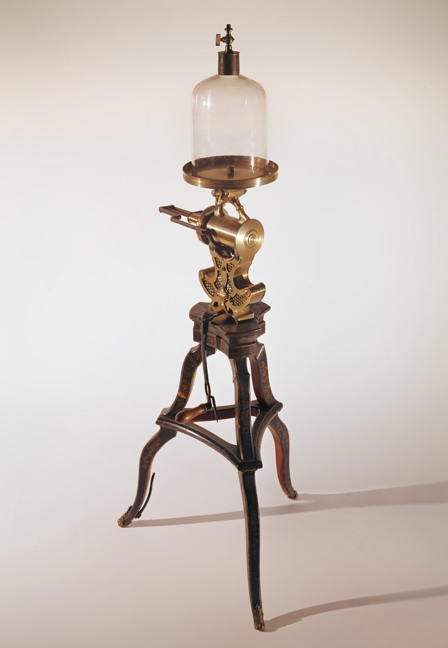 Edme Mariotte（1620-84）使用的机器（木材，金属和玻璃） 作者 法语学校