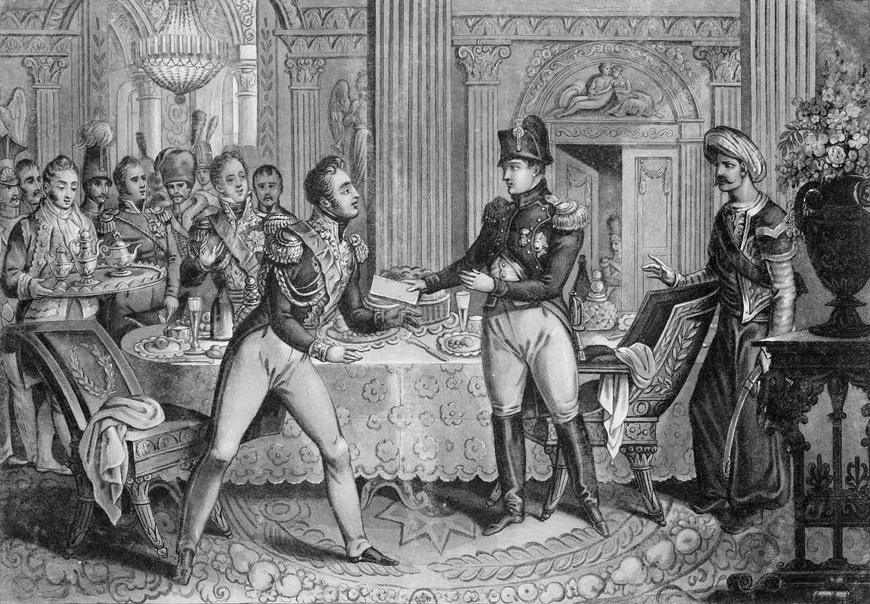 Marshal Pierre Francois Joseph Lefebvre（1755-1820）1807年5月26日Dantzig围攻后拿破仑（1769-1821）创建了Dantzig公爵 作者 法语学校