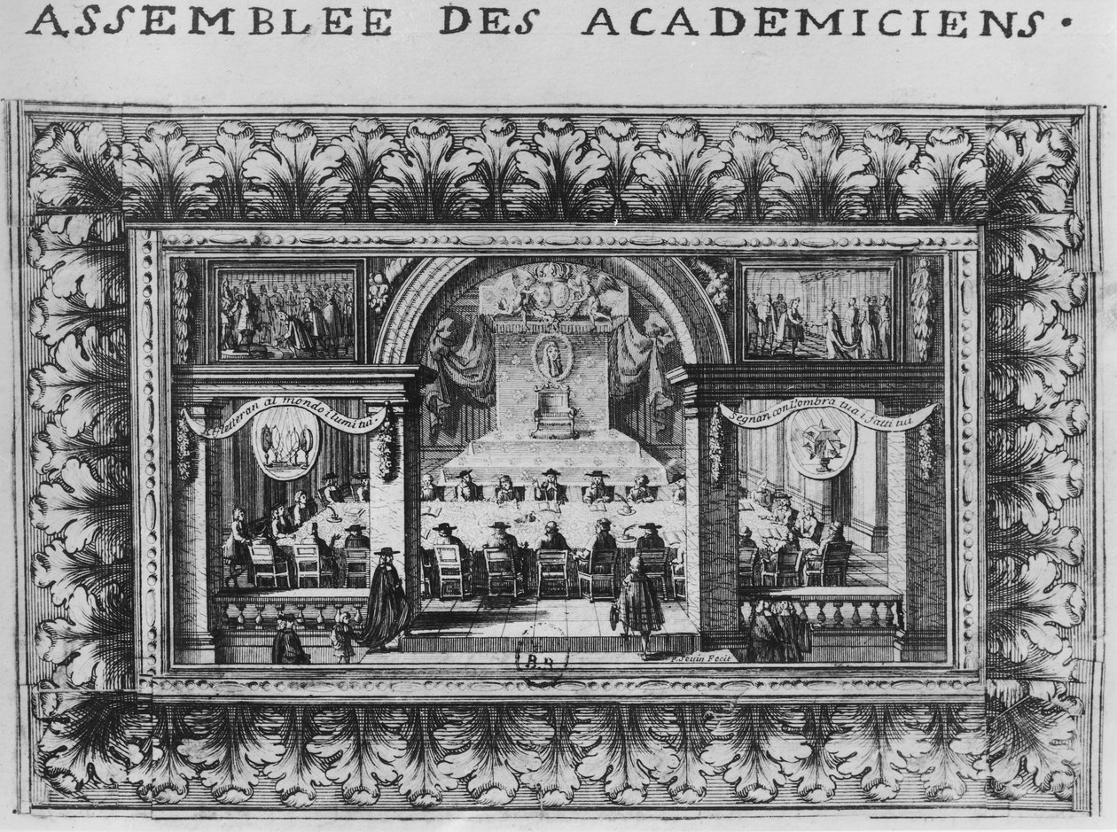 1635年在法兰卡学院举行会议 作者 法语学校