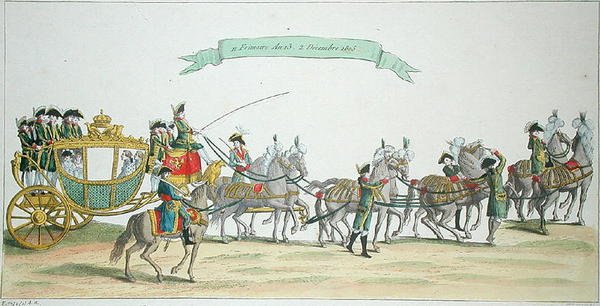 拿破仑·波拿巴（1769-1821）前往巴黎圣母院加冕，1804年12月2日 作者 法语学校