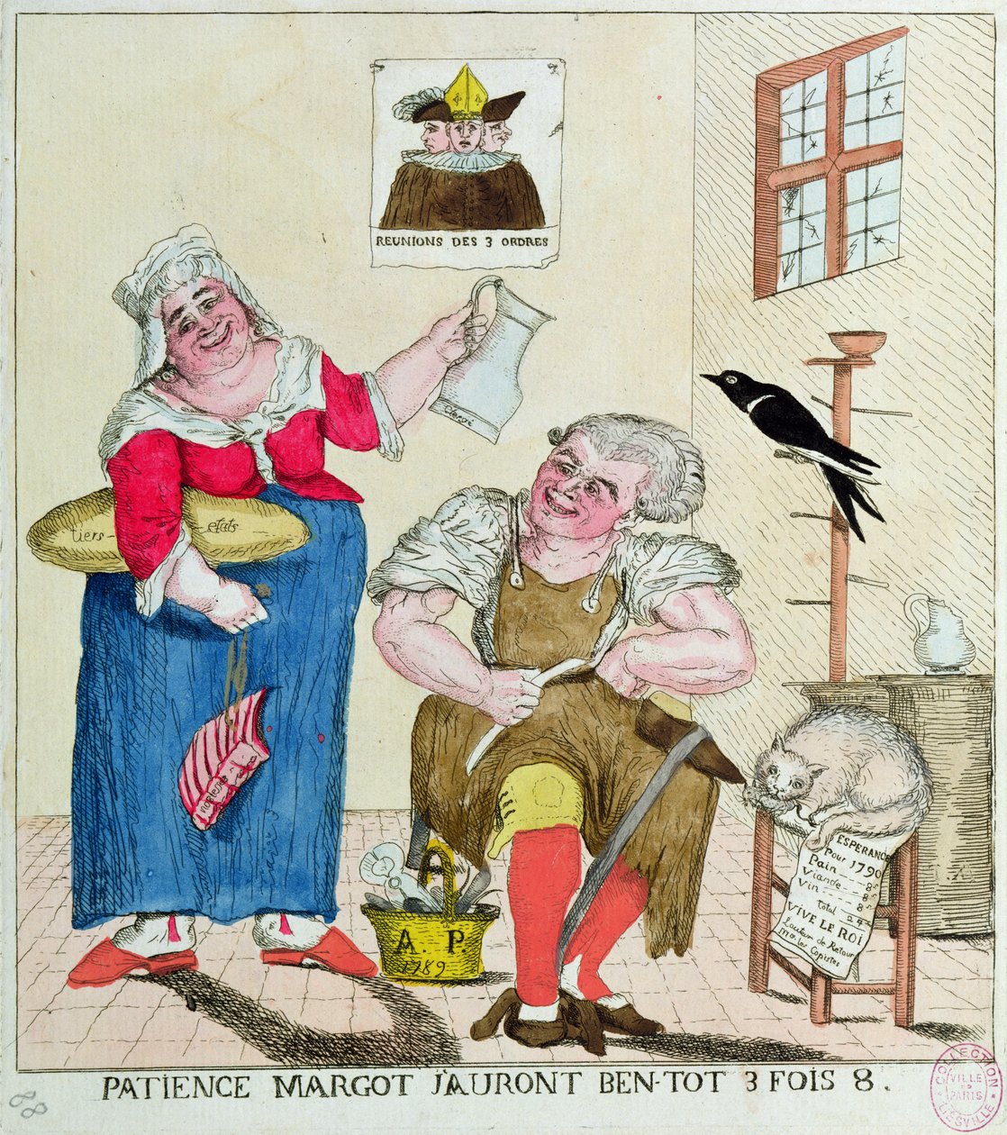 耐心玛戈特，很快就会是3次，1789年 作者 法语学校