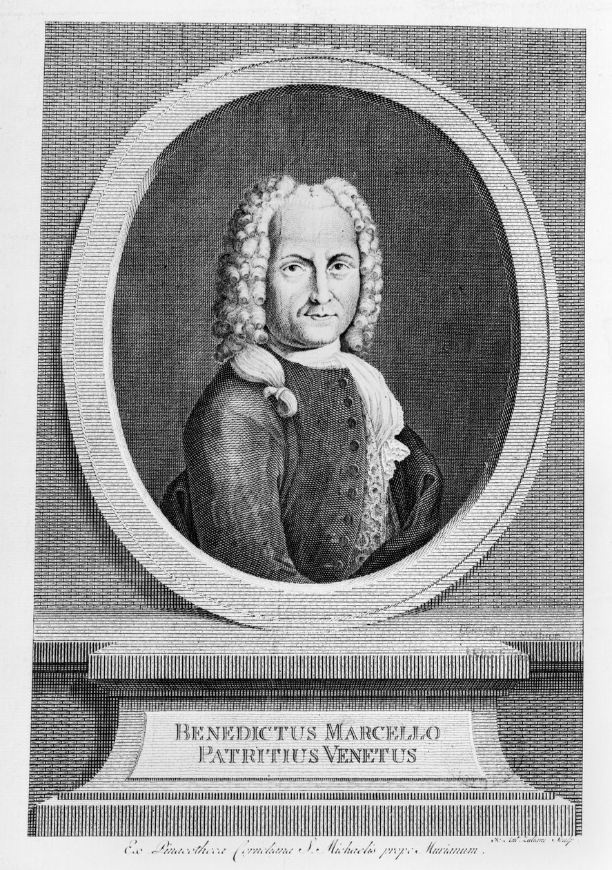Benedetto Marcello的肖像（1686-1739） 作者 法语学校