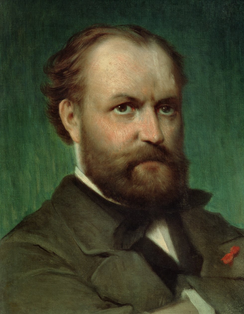 Charles Gounod的肖像（1818-93） 作者 法语学校