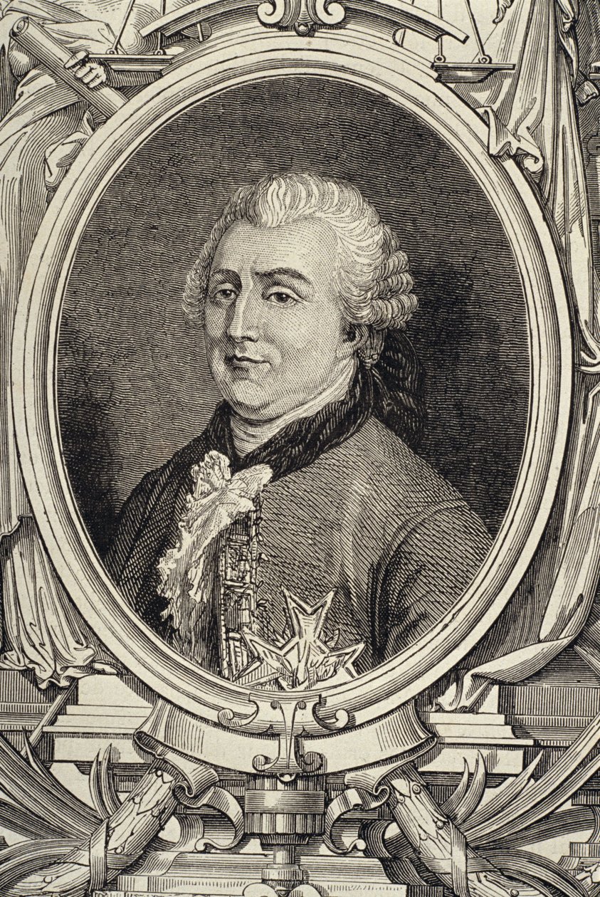 Charles Vervier，Vergennes伯爵的肖像（1719-87） 作者 法语学校