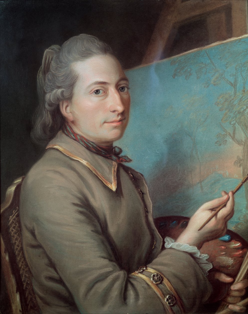 Claude Dupin的肖像（1715-86） 作者 法语学校
