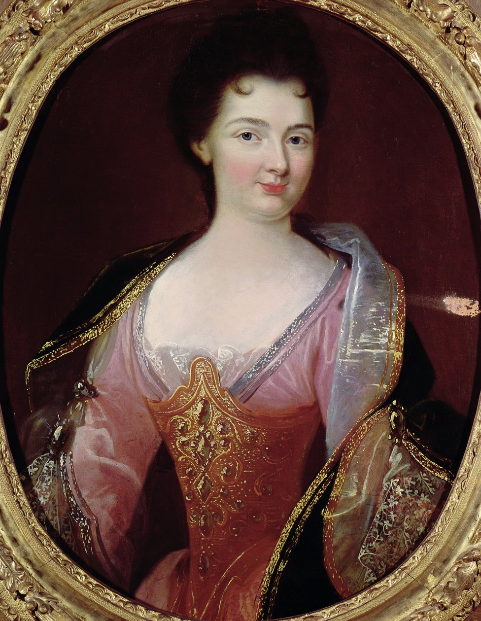 Tencin的Claudine Alexandrine Guerin的肖像（1682-1749） 作者 法语学校