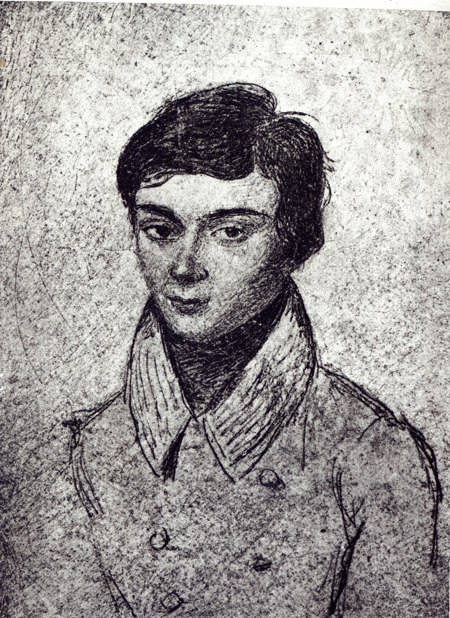 Evariste Galois的肖像（1811-32）（heliogravure） 作者 法语学校