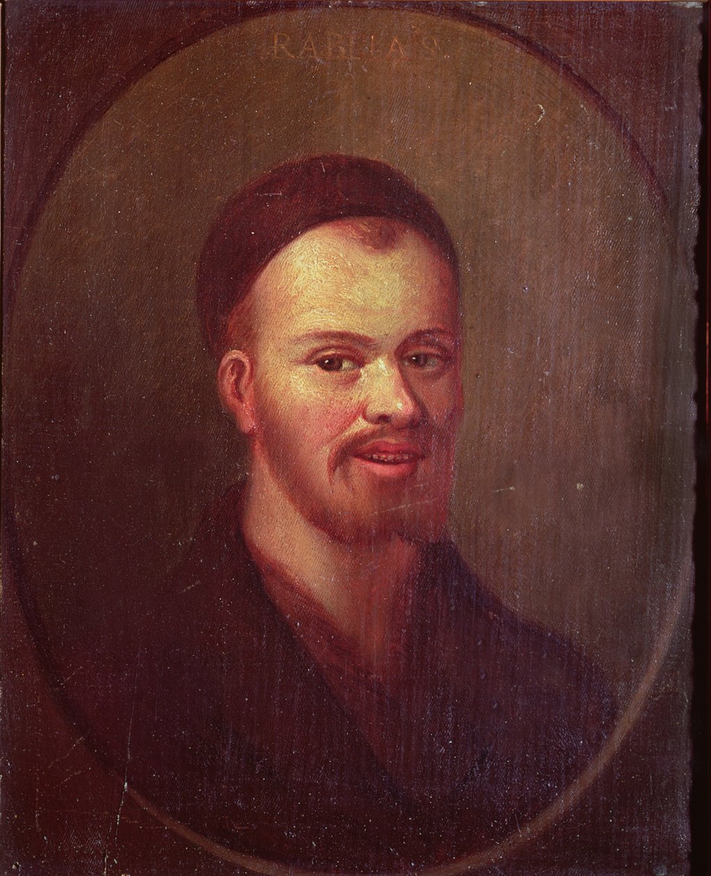 Francois Rabelais（c.1494-c.1553）的肖像，法国讽刺作家 作者 法语学校